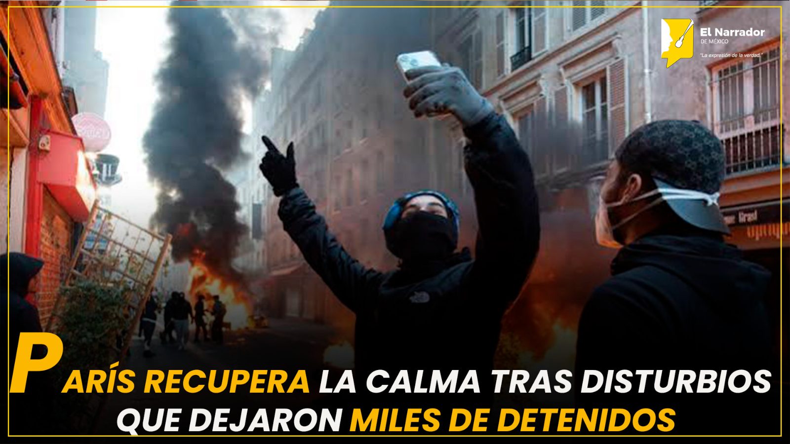 PARÍS RECUPERA LA CALMA TRAS DISTURBIOS QUE DEJARON MILES DE DETENIDOS