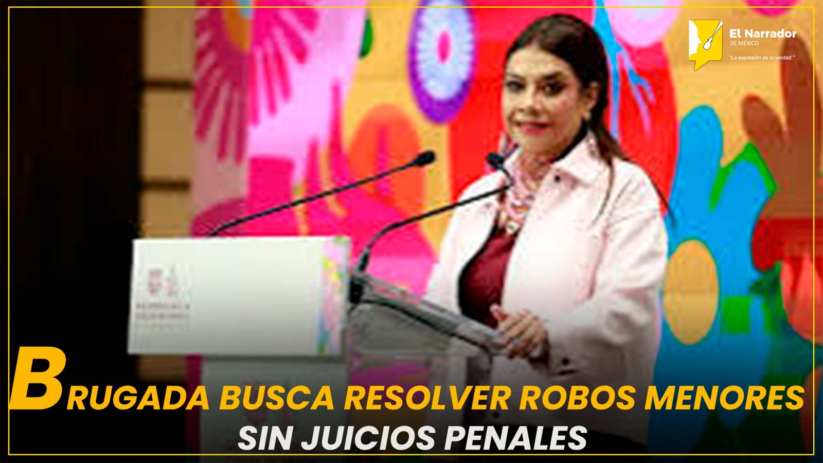 BRUGADA BUSCA RESOLVER ROBOS MENORES SIN JUICIOS PENALES