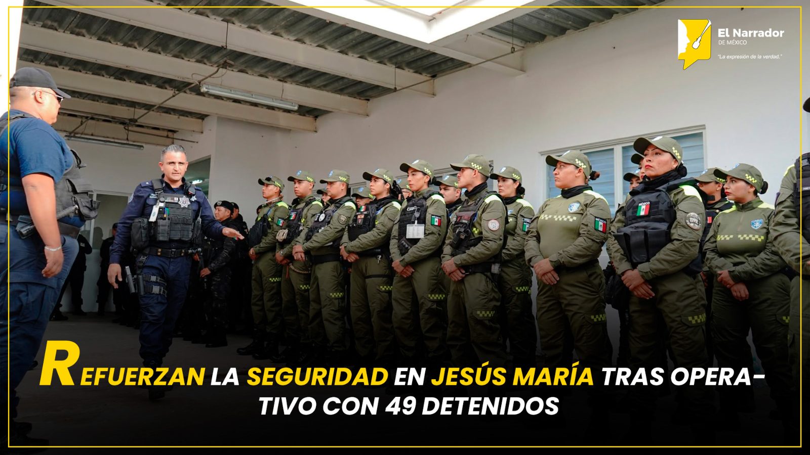REFUERZAN LA SEGURIDAD EN JESÚS MARÍA TRAS OPERATIVO CON 49 DETENIDOS