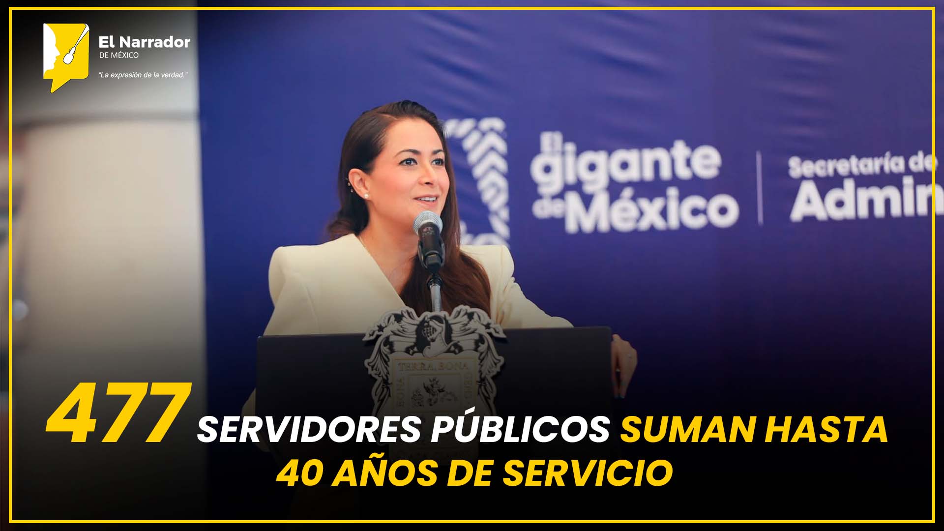 477 SERVIDORES PÚBLICOS SUMAN HASTA 40 AÑOS DE SERVICIO