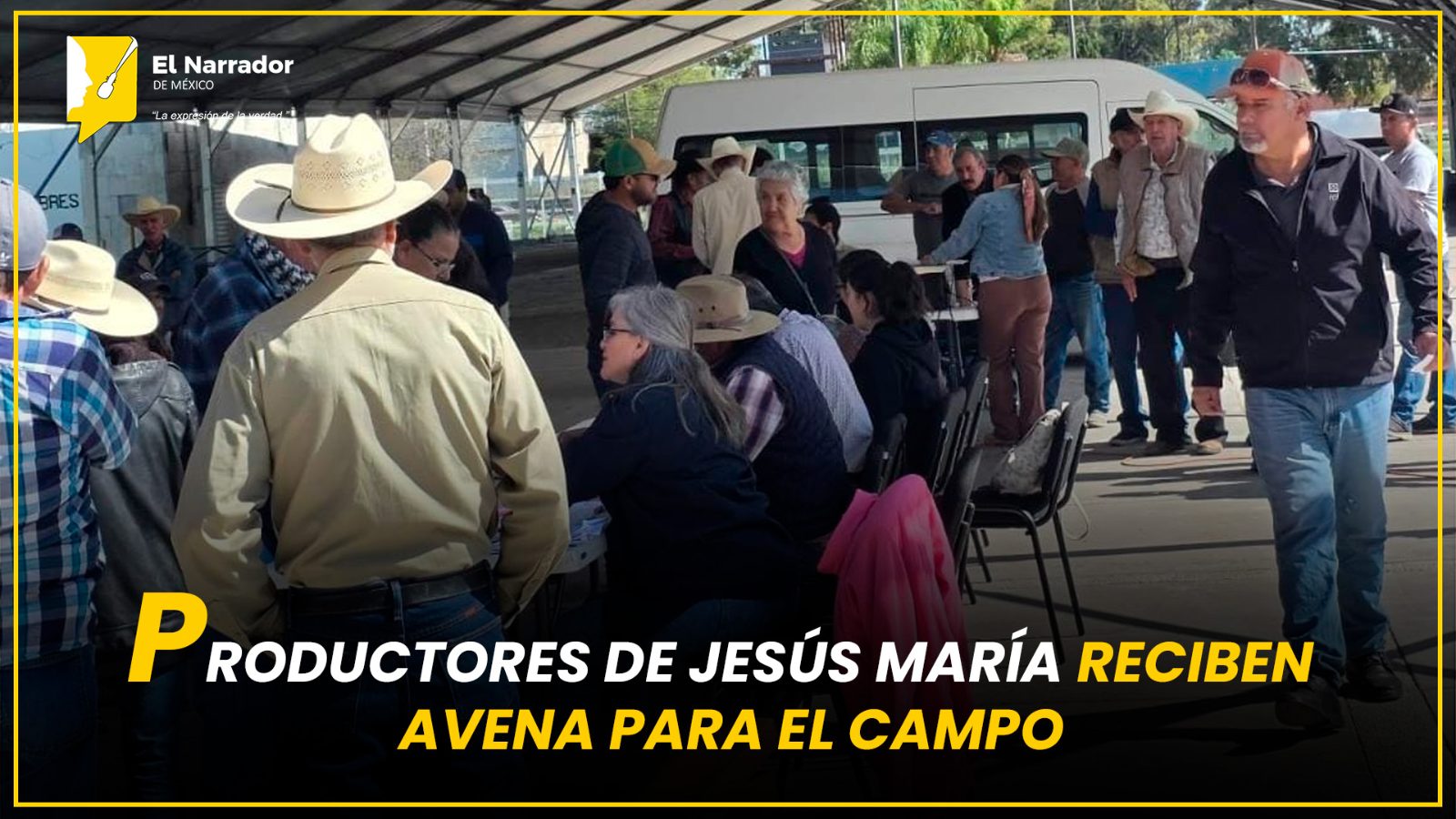 PRODUCTORES DE JESÚS MARÍA RECIBEN AVENA PARA EL CAMPO