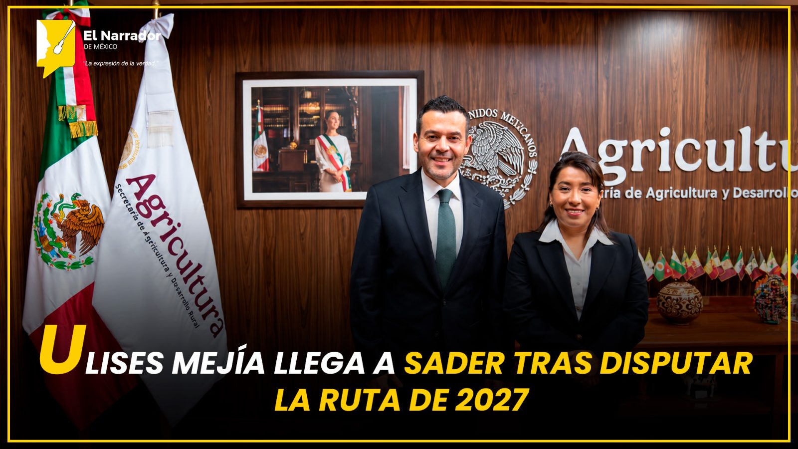 ULISES MEJÍA LLEGA A SADER TRAS DISPUTAR LA RUTA DE 2027