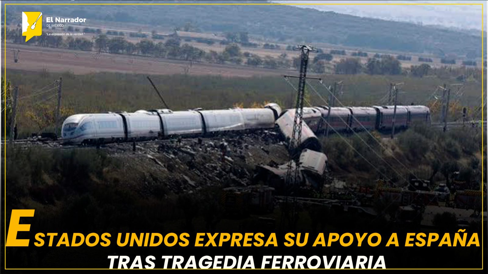 ESTADOS UNIDOS EXPRESA SU APOYO A ESPAÑA TRAS TRAGEDIA FERROVIARIA