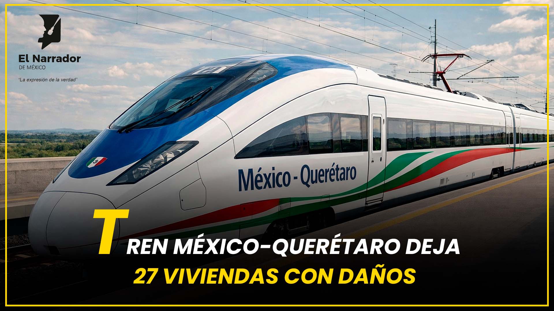 TREN MÉXICO-QUERÉTARO DEJA 27 VIVIENDAS CON DAÑOS