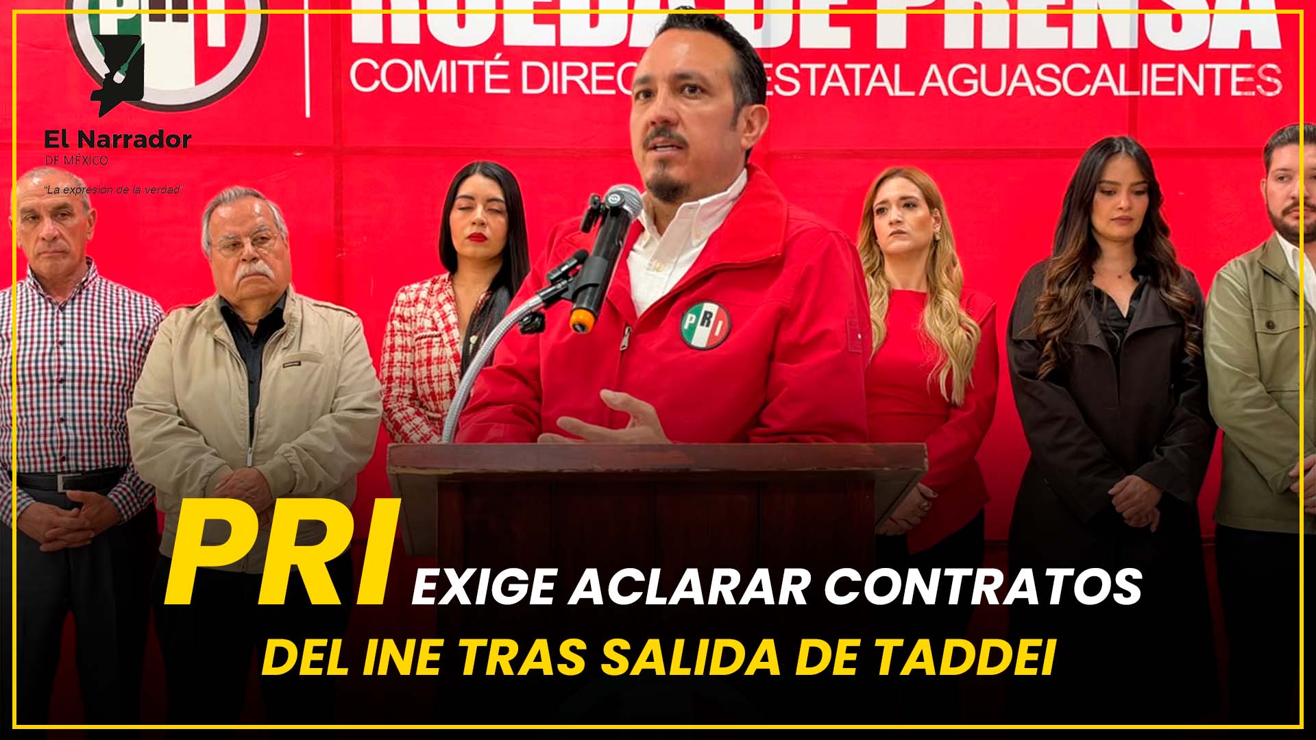 PRI EXIGE ACLARAR CONTRATOS DEL INE TRAS SALIDA DE TADDEI